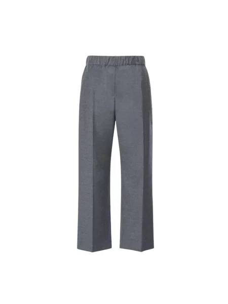 Spodnie Weekend Max Mara wełniane szare