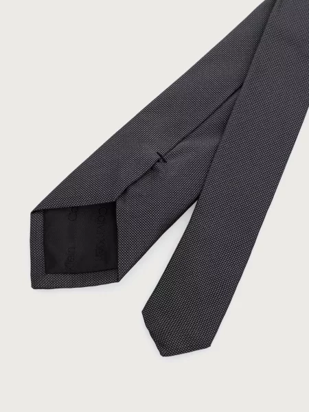 Calvin Klein cravată pentru bărbați de mătase negru