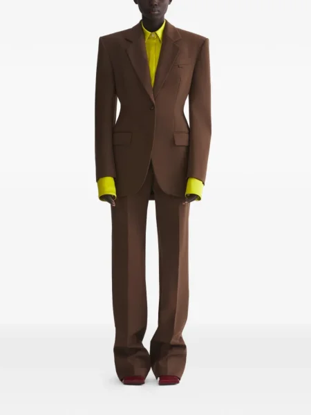 Pantaloni Mugler maro