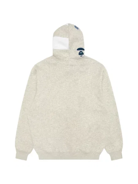Hoodie Aape By *a Bathing Ape® με αυτόγραφο με κορδόνι γκρι