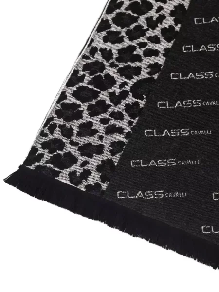 Fular Cavalli Class cu imagine negru