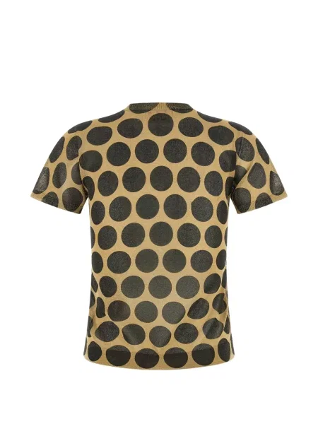 Tricou Marni cu buline tricotate galben