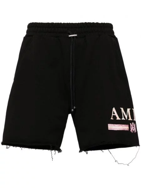 Pantaloni scurți Amiri cu broderie