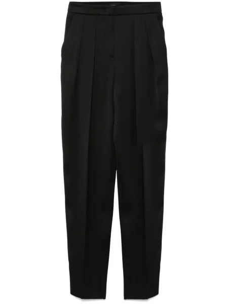 Pantaloni Giorgio Armani de mătase negru