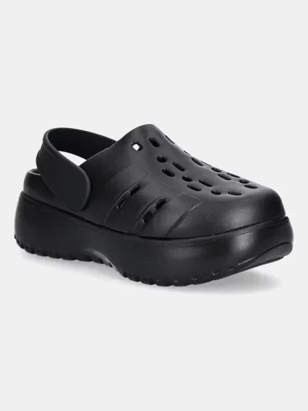 Adidas papuci Adilette Clog Platform cu platforma negru