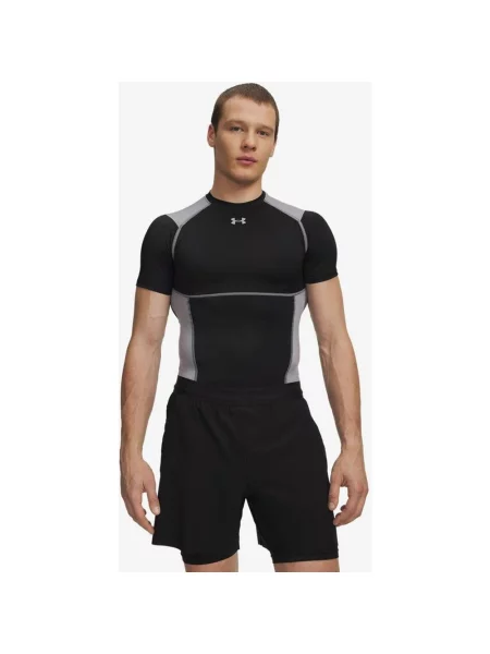 Koszulka z krótkim rękawem Under Armour HeatGear Elite Compression szary M czarny