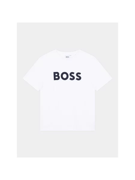 Dječja majica kratkih rukava BOSS bijela
