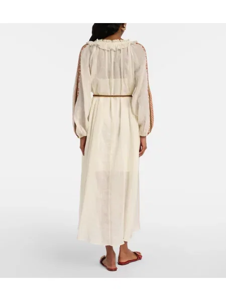 Rochie maxi Zimmermann alb
