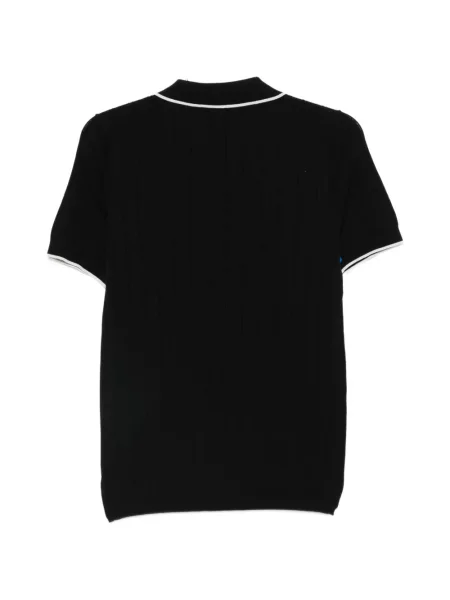 Tricou cu nervuri Diktat negru