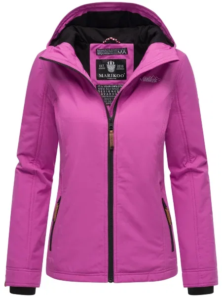 MARIKOO Geacă de primăvară-toamnă Brombeere roz negru