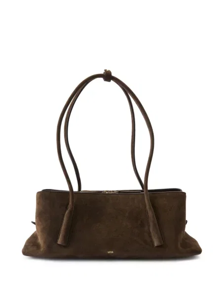 Geantă shopper Less din piele de oaie maro