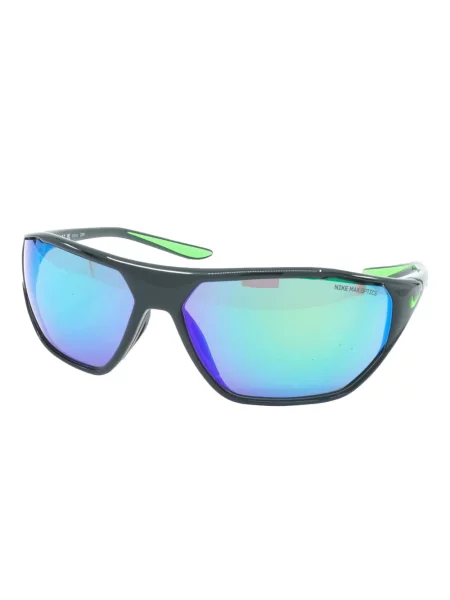 Ochelari de soare Nike cu cordon din jerseu cu imprimeu abstract gri