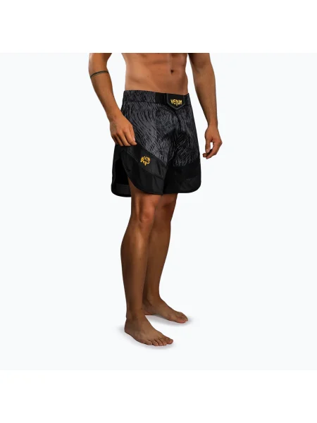 Тренувальні шорти Venum x Chimaev Fightshorts black/grey чорні