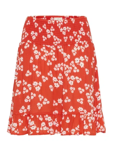 Kaffe Fustă KAthora bleumarin / roșu alb