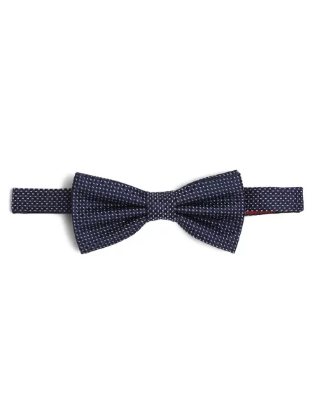 Finshley & Harding London Muszka z dodatkiem jedwabiu Mężczyźni Jedwab wzorzysty ONE SIZE niebieski
