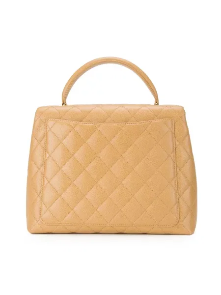 Prošívaná kabelka Chanel Pre-owned hnědá