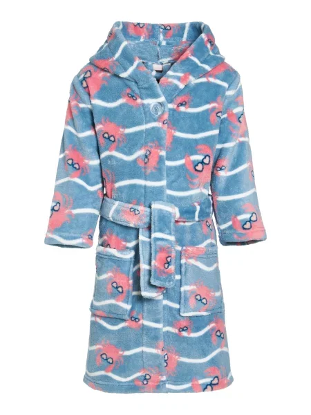 PLAYSHOES Halat de baie Krebs albastru / portocaliu somon alb