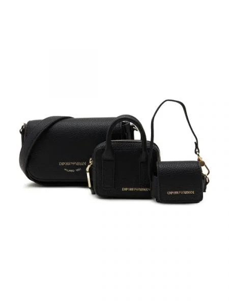 Emporio Armani Geantă pe umăr + borsete negru