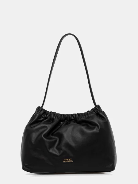 Tommy Hilfiger torebka skórzana czarny