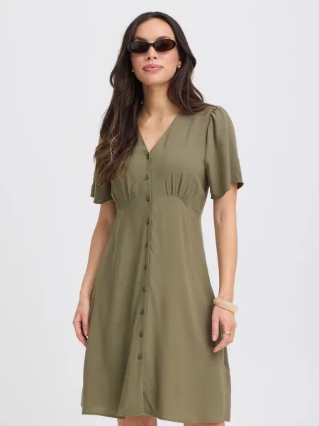 B.young Šaty BYMMJOELLA khaki
