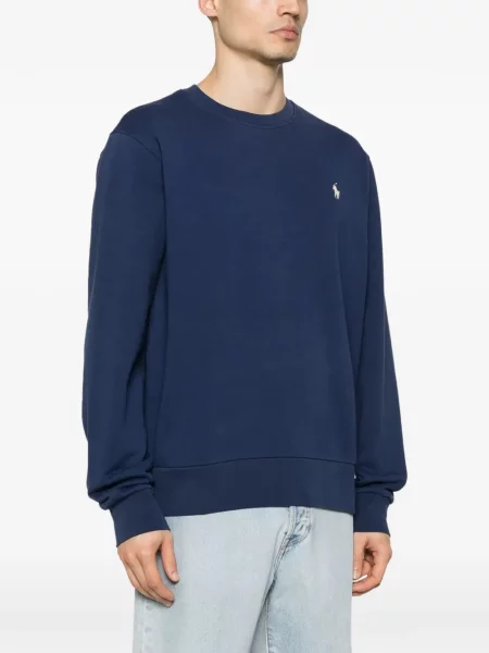 Λινό ριγέ polo Polo Ralph Lauren με κέντημα πράσινο