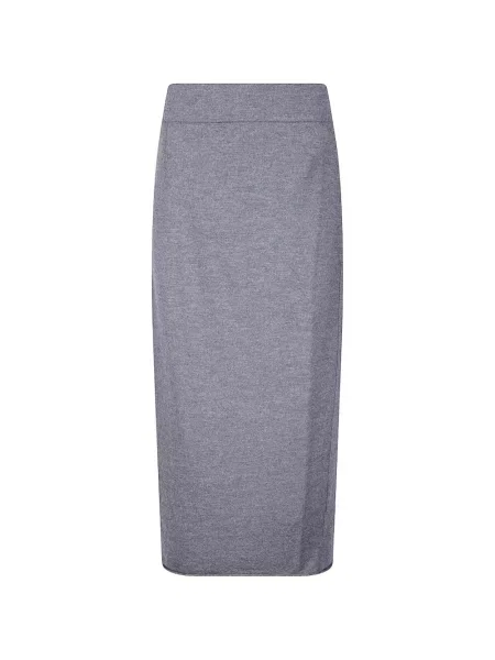 Fustă midi Labo Art de lână gri