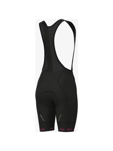 Spodenki rowerowe Alé PR-E Strada logo liliowe XS czarne