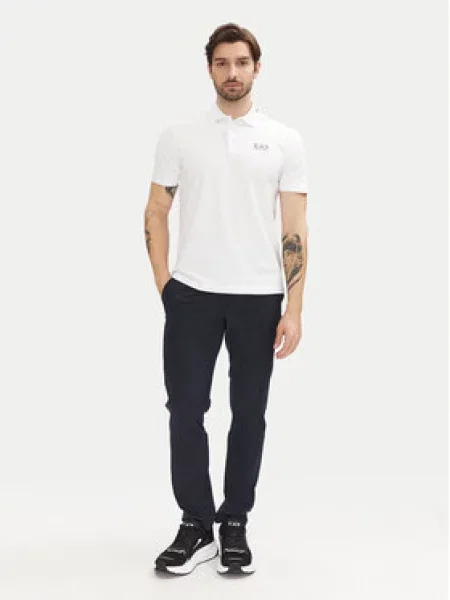 Emporio Armani Kalhoty z materiálu Tmavomodrá