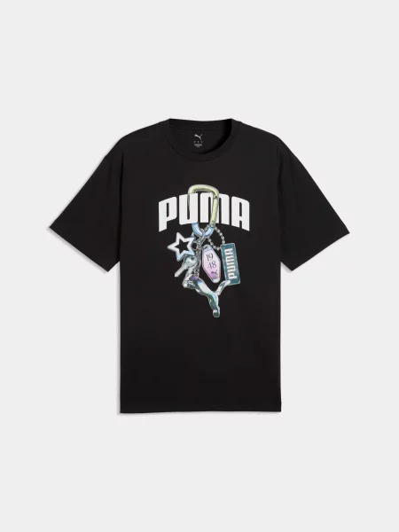 Футболка PUMA Graphics Execution Tee комбінований верх чорний