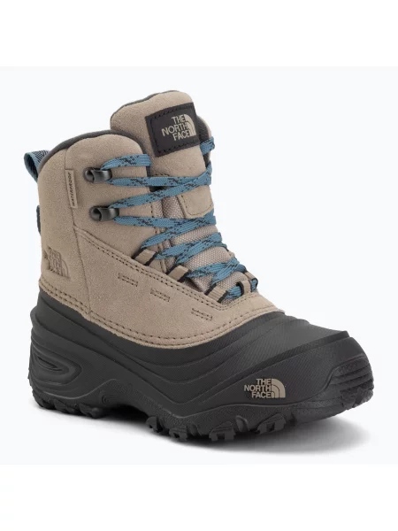 Gyerek hótaposó The North Face Chilkat V Lace Wp timeless taupe/pale teal. Méret: 35 EU bézs