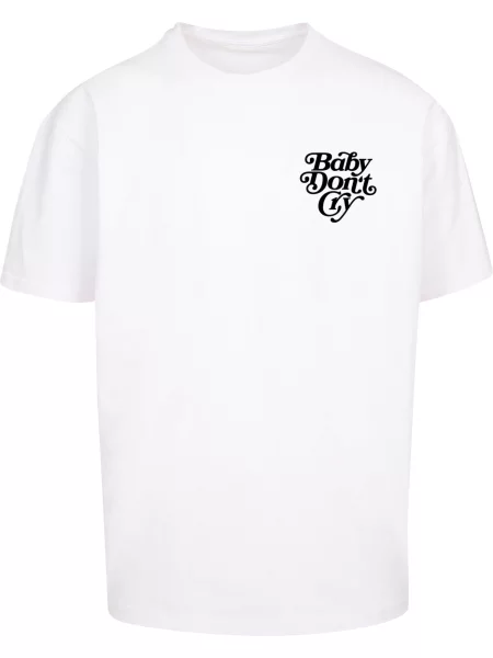 MT Upscale Tričko Baby Don´t Cry černá bílá