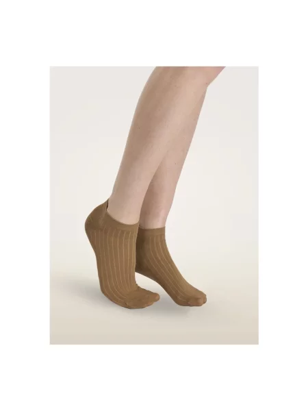 Dzianinowe skarpety Wolford brązowe