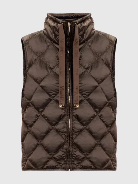 Пуховый жилет Max Mara коричневый