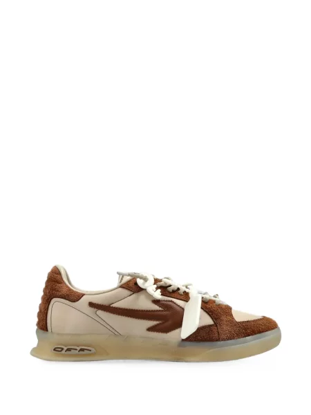 Sneakerși Off-white din piele business alb