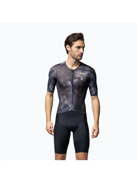 Мъжки костюм за колоездене Alé Mirror black черно