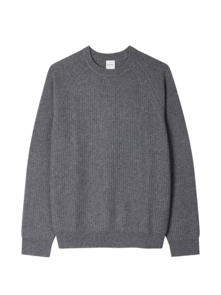 Pulover Paul Smith cu decolteu rotund cu nervuri gri