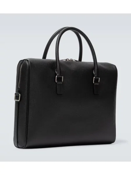 Servietă Saint Laurent din piele negru