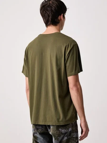 Levi's T-shirt basic RELAXED FIT TEE zielona