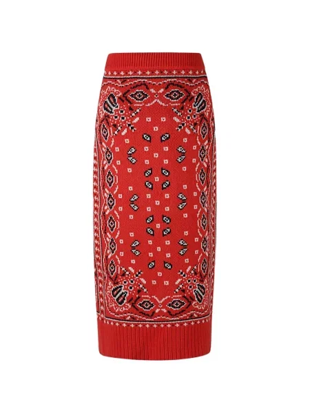 Fustă midi Giada Benincasa cu imagine roșu