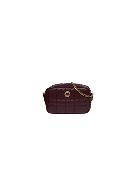 Torebka Burberry skórzana czerwona
