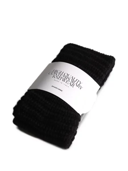Căciulă Scaglione tricotate chunky negru