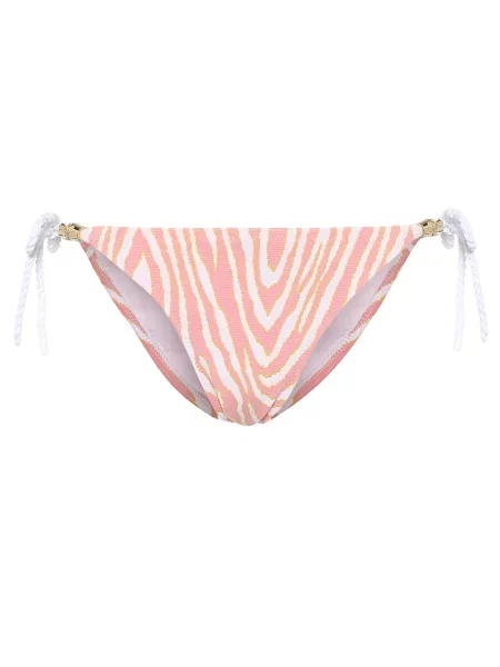 Bikini Heidi Klein z nadrukiem w zebrę różowy