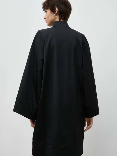 Вовняна сукня By Malene Birger mini oversize чорний