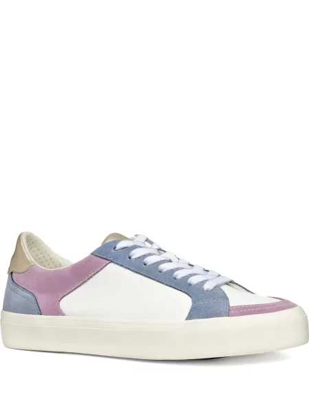 Sneakerși Geox din piele alb