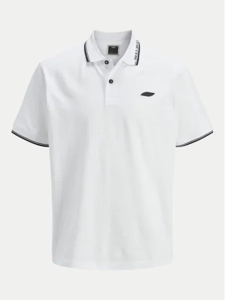 Jack&Jones Tricou polo Pacer alb
