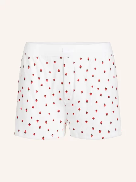 Skims Pohodlné Domácí Šortky Cotton Rib snow strawberry print snow strawberry prin