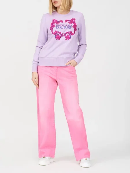 Светр Versace Jeans Couture фіолетовий