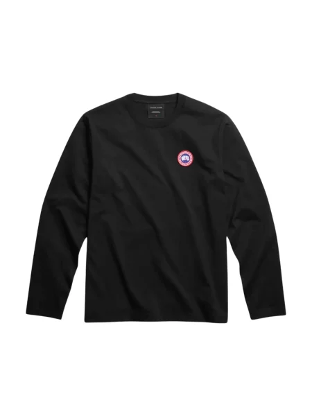 Długa koszulka Canada Goose z długim rękawem czarna