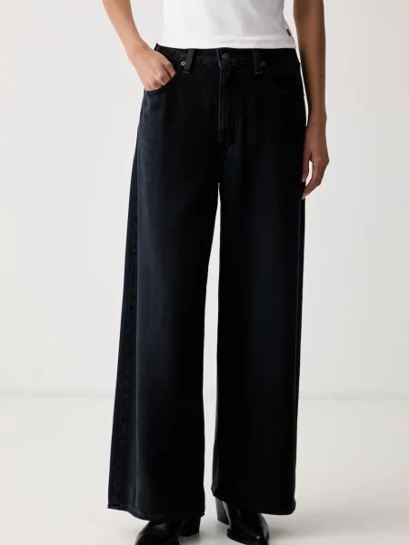 Levi's blugi wide leg pentru femei CINCH WIDE LEG negru