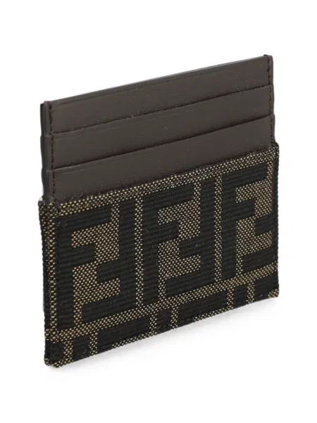Jacquard novčanik Fendi smeđa